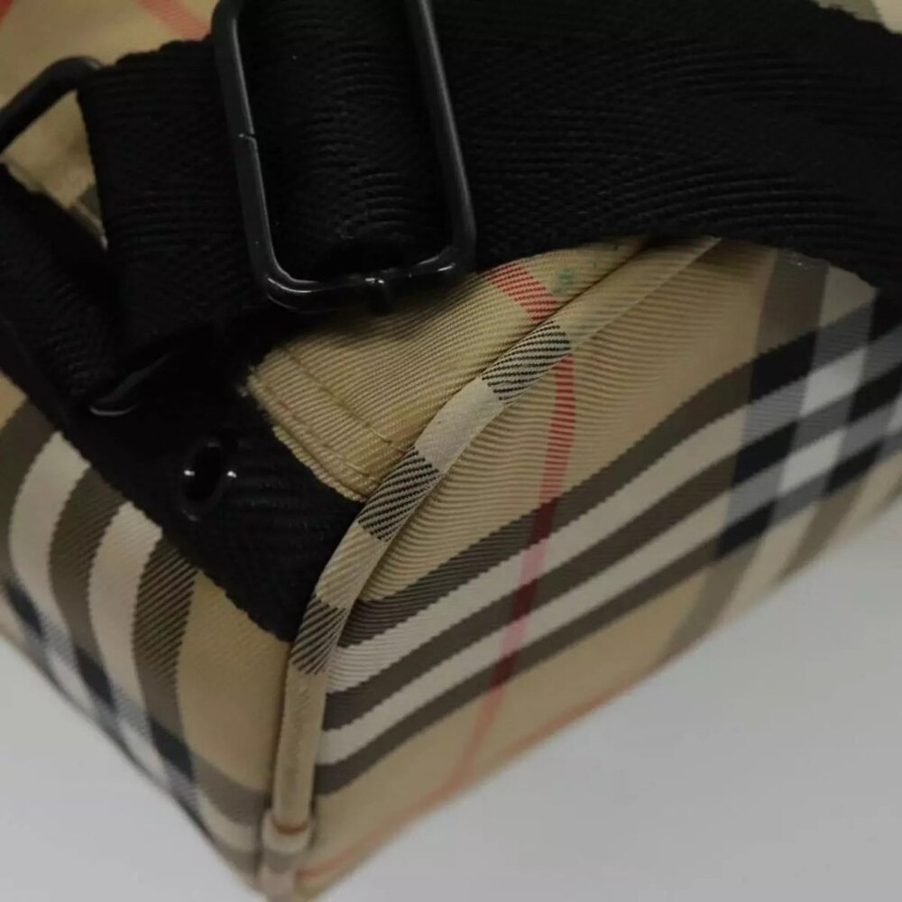 BURBERRY Golf Nova Check Backpack Canvas Beige Auth 95671 - Picture 13 of 16